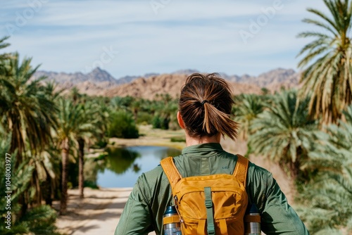 Desert Oasis Run, Hydration Pack, GPS watch accompany a runner on a scenic trail