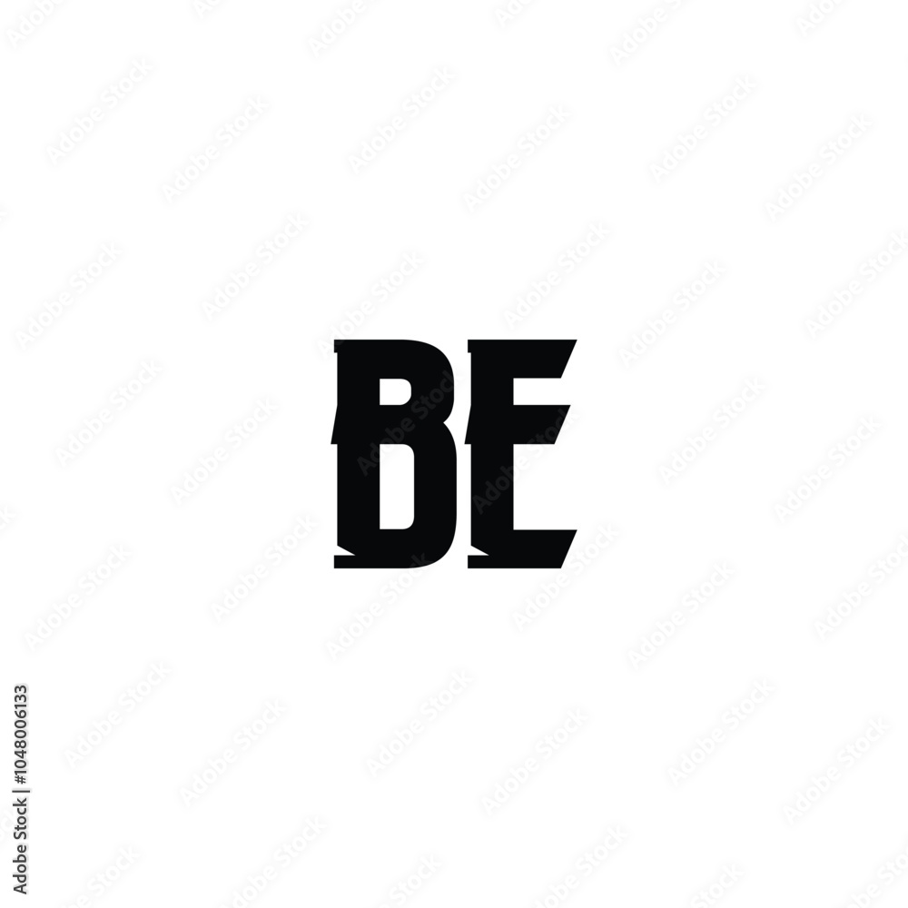 BE monogram logo design letter text name symbol monochrome logotype alphabet character simple logo BE monogram logo design letter text name symbol monochrome logotype alphabet character simple logo