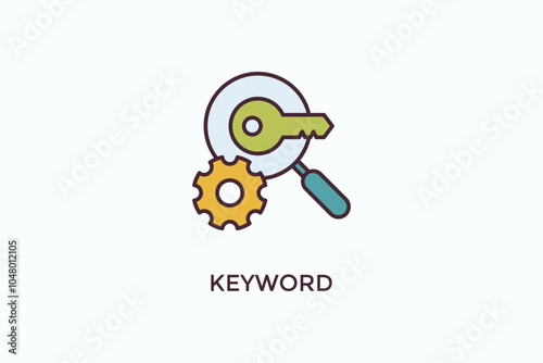 Keyword Vector Icon Or Logo Illustration