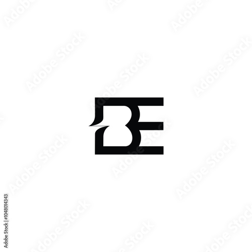 Free Download BE monogram logo design letter text name symbol monochrome logotype alphabet character simple logo - GFXLoad