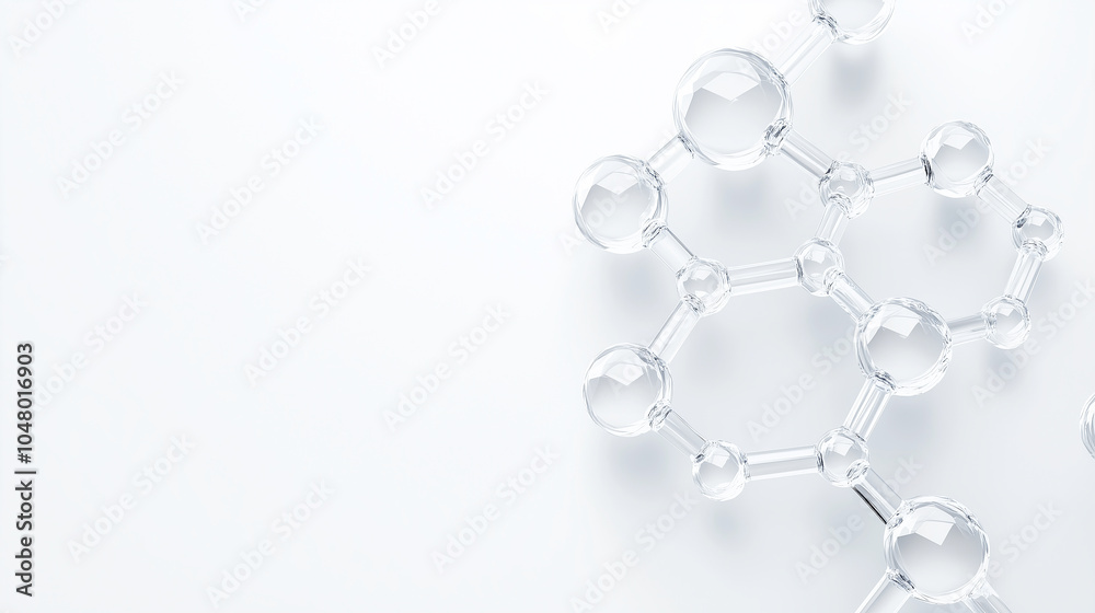 Molecular Structure, Science, Atoms, Bonds, 3D Rendering Molecular Structure, Science, Atoms, Bonds, 3D Rendering