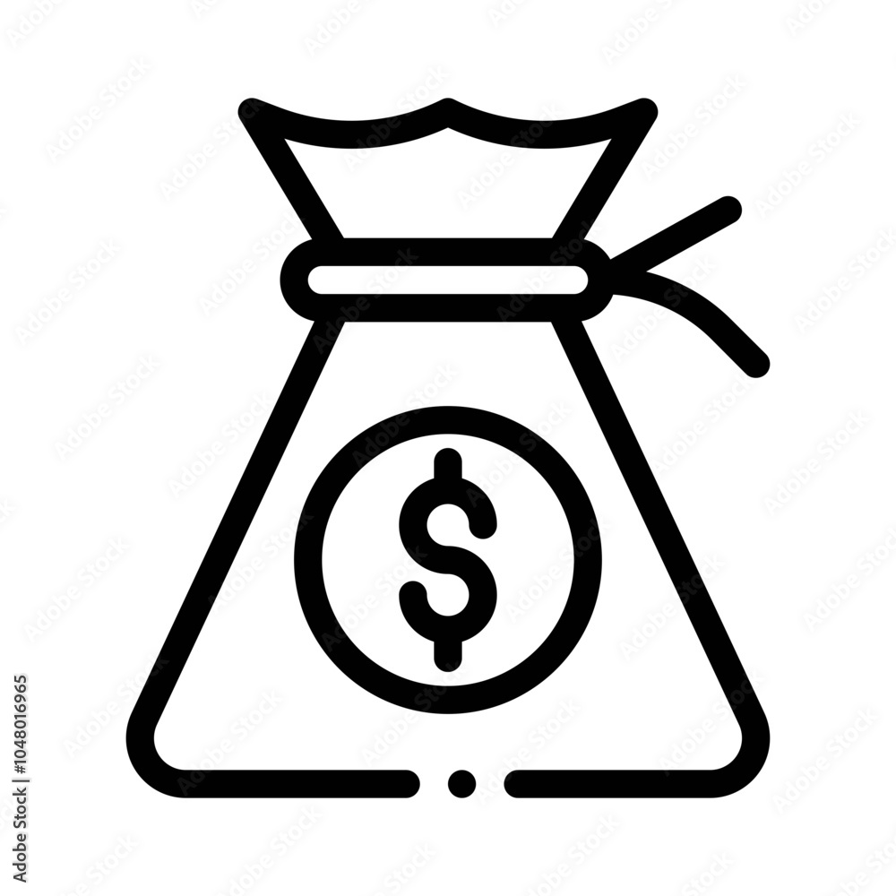 Money Bag line icon Money Bag line icon
