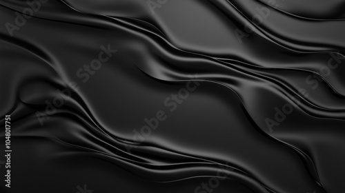  the flowing and elegant texture of black silk. 