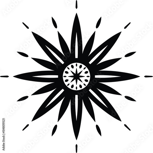 Flower Mandala Meaning Circular Pattern in Form of Mandala With Flower for Henna, Mehndi, Tattoo, Decoration Decorative Ornament in Ethnic Oriental Style.