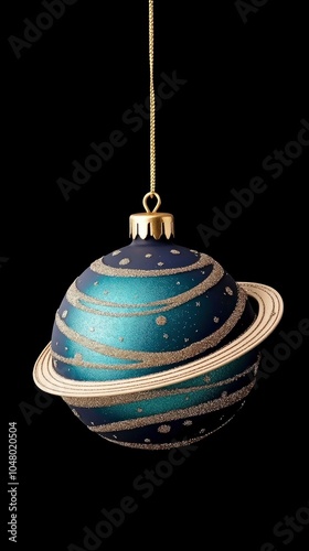Wallpaper Mural christmas concept, christmas tree ornament depicting the planet Saturn. Torontodigital.ca