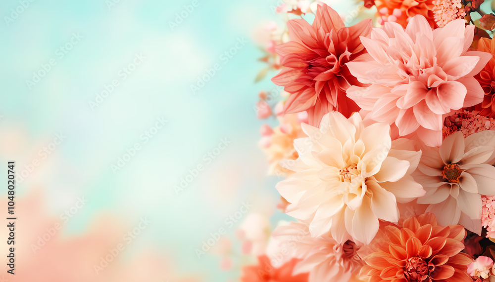 Beautiful arrangement of vibrant flowers in soft pastel colors, creating a serene and cheerful atmosphere, perfect for decoration and inspiration. Beautiful arrangement of vibrant flowers in soft pastel colors, creating a serene and cheerful atmosphere, perfect for decoration and inspiration.
