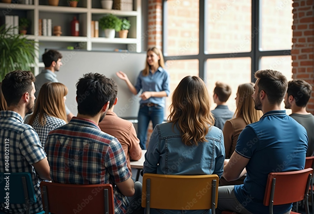 Obraz premium University Students Preparing for the Future Through Classroom Learning and Skill Development in a Collaborative Academic Setting
