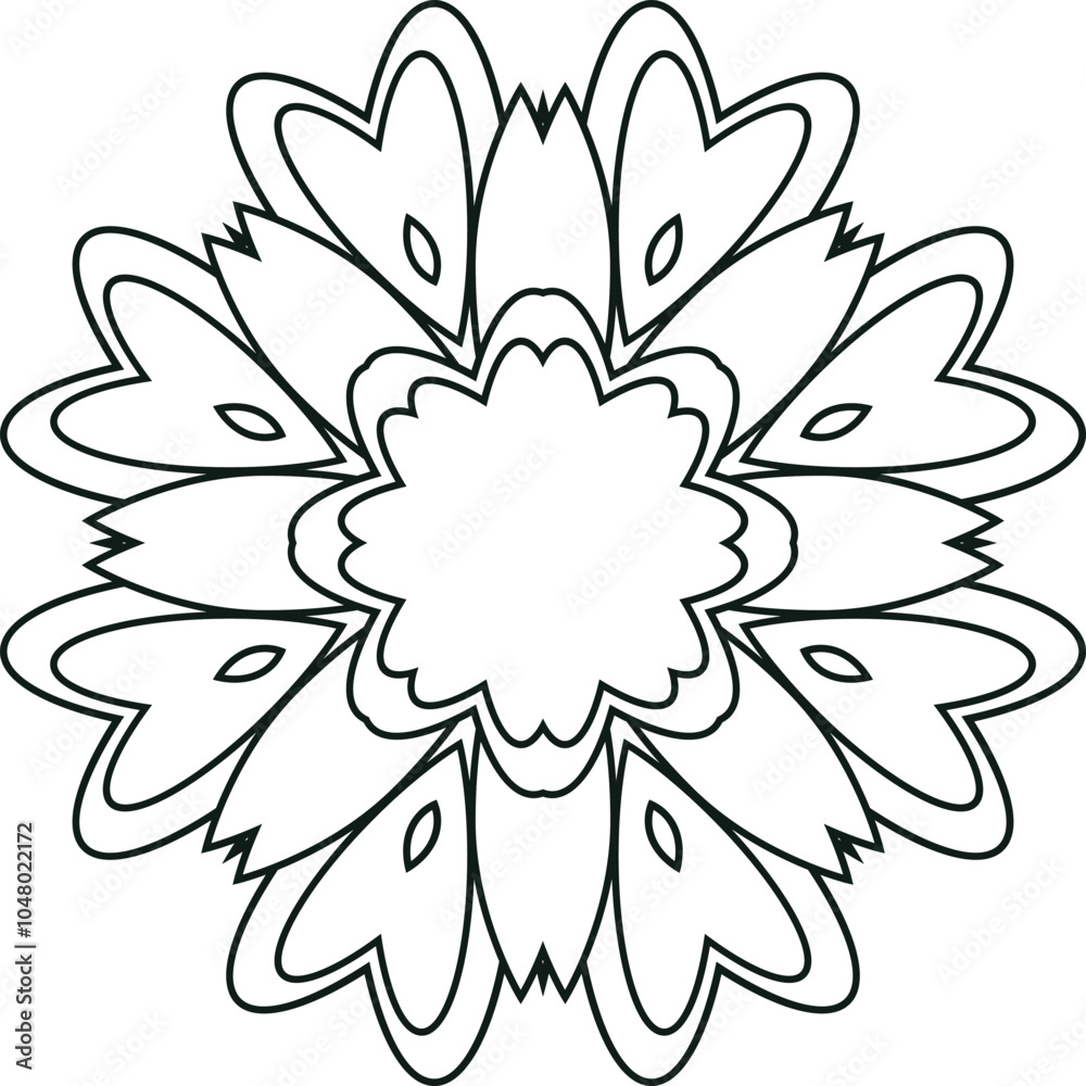 Mandala Art Easy Circular Pattern in the Form of a Mandala Decorative Ornament in Ethnic Oriental Style. Mandala Art Easy Circular Pattern in the Form of a Mandala Decorative Ornament in Ethnic Oriental Style.