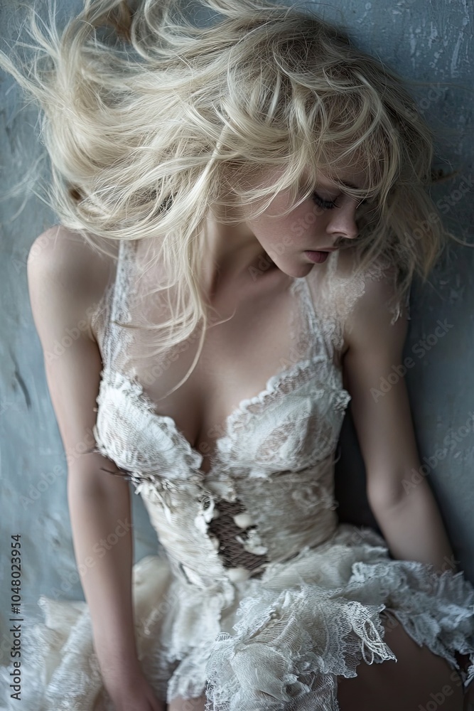 a beautiful blonde lingerie model a beautiful blonde lingerie model