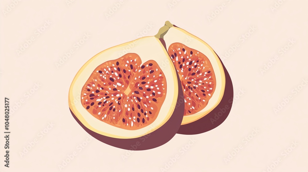 A fresh, vibrant slice of guava displaying its pink flesh and seeds, perfect for food photography or tropical themes. A fresh, vibrant slice of guava displaying its pink flesh and seeds, perfect for food photography or tropical themes.