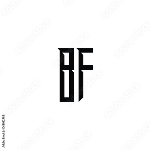 BF monogram logo design letter text name symbol monochrome logotype alphabet character simple logo