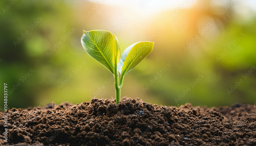 Young plant springing up out of the soil photography
Young plant springing up out of the soil photography