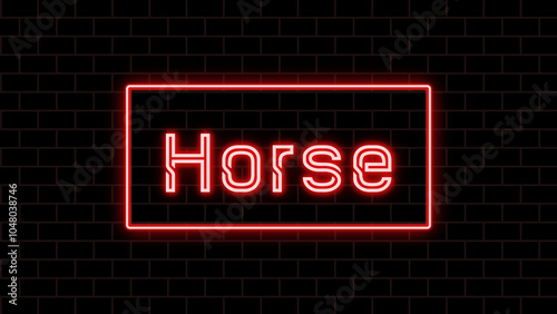 Horse のネオン文字