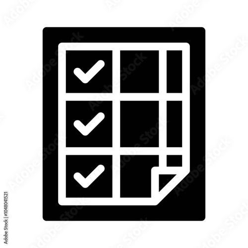 List glyph icon