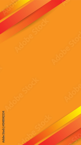 vertical Modern orange background red triangle abstract background. Minimal. Web banner. Geometric shape stripes triangles. Design. Futuristic. Cut paper or metal effect. Luxury. Premium.