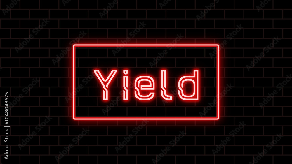 Yield のネオン文字 Yield のネオン文字