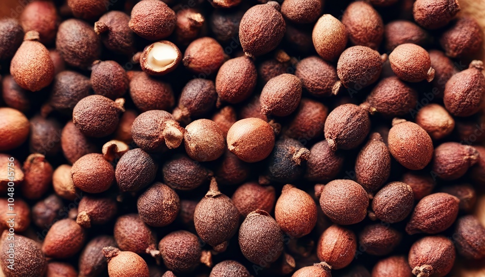 Illustrative image of a collection of spices, nuts and cooking ingredients that are typical of Asian cuisine Illustrative image of a collection of spices, nuts and cooking ingredients that are typical of Asian cuisine