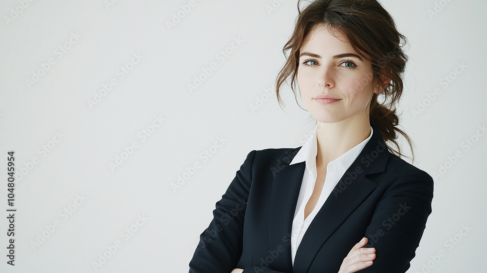 Confident Businesswoman Crossing Arms Confident Businesswoman Crossing Arms