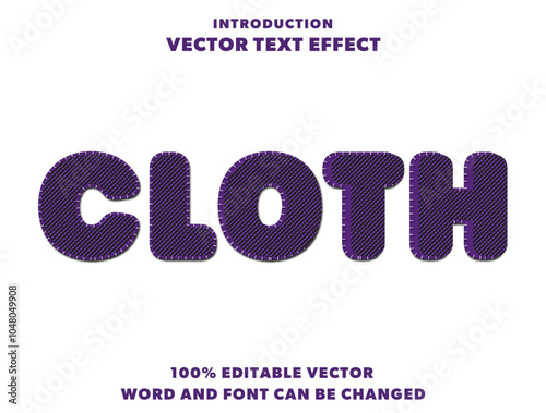 embroidery Editable text Effect Style