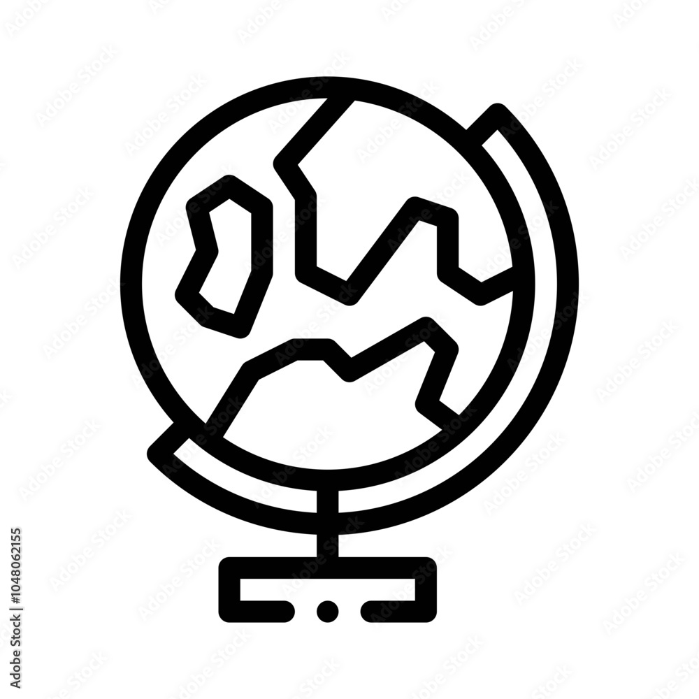 Globe line icon Globe line icon