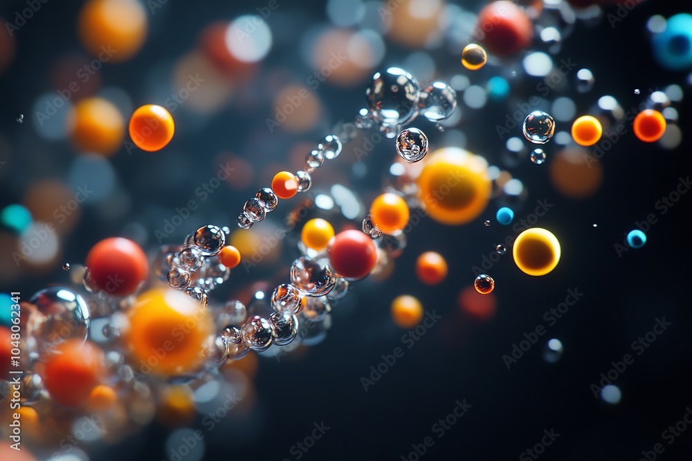 Close-up bright and colorful bubble backdrop with glowing decorations for a festive night party, featuring a glittering starry design on a dark background. Close-up bright and colorful bubble backdrop with glowing decorations for a festive night party, featuring a glittering starry design on a dark background.
