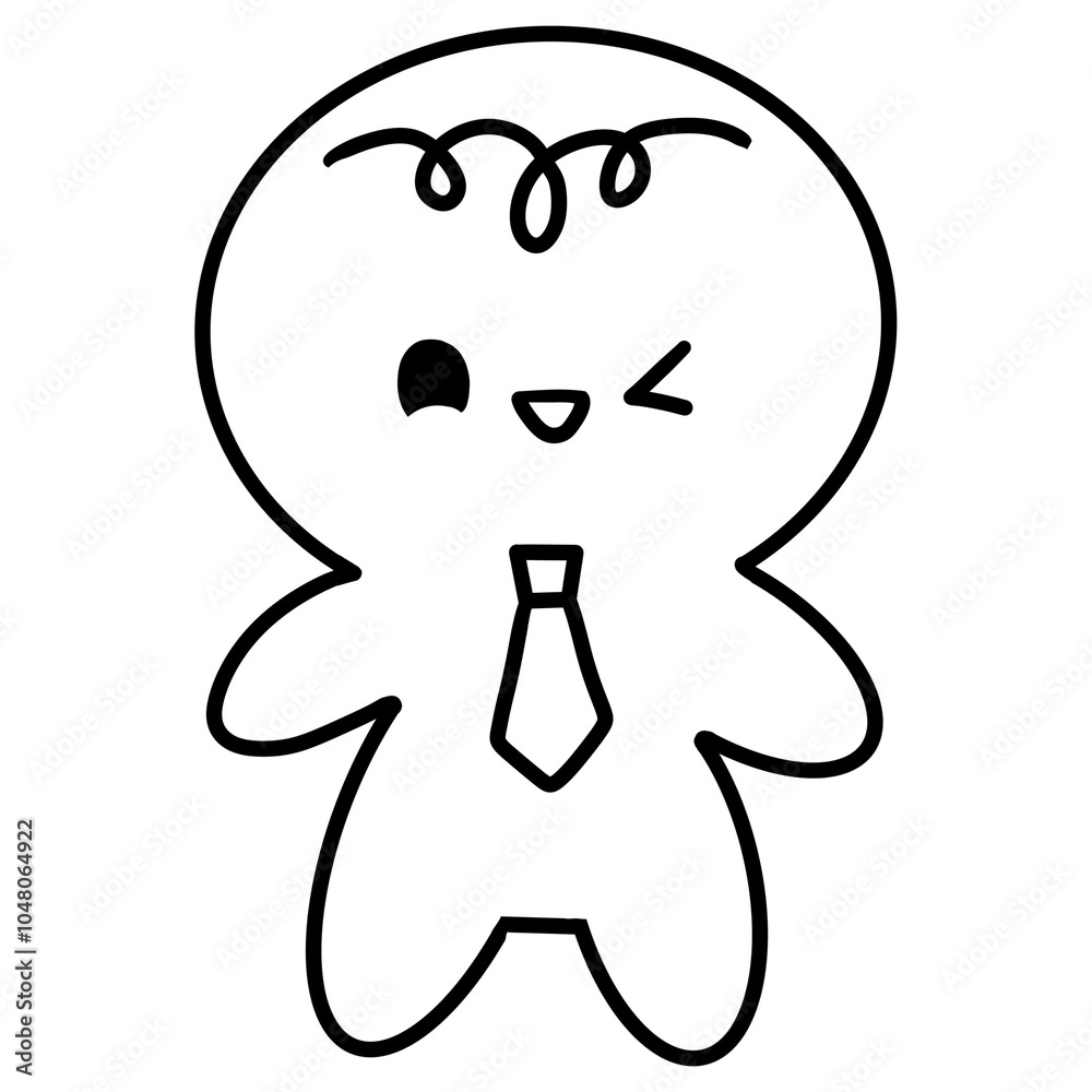 Christmas gingerbread man doodle outline cartoon Christmas gingerbread man doodle outline cartoon
