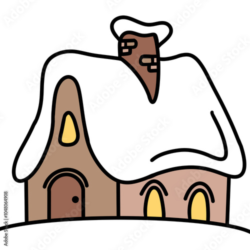 Christmas winter house
