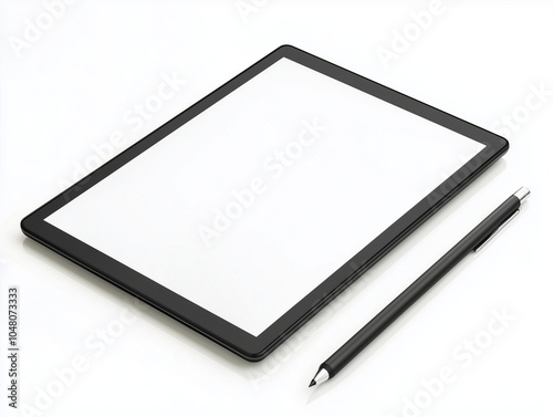 Wallpaper Mural Tablet and stylus on a white background Torontodigital.ca