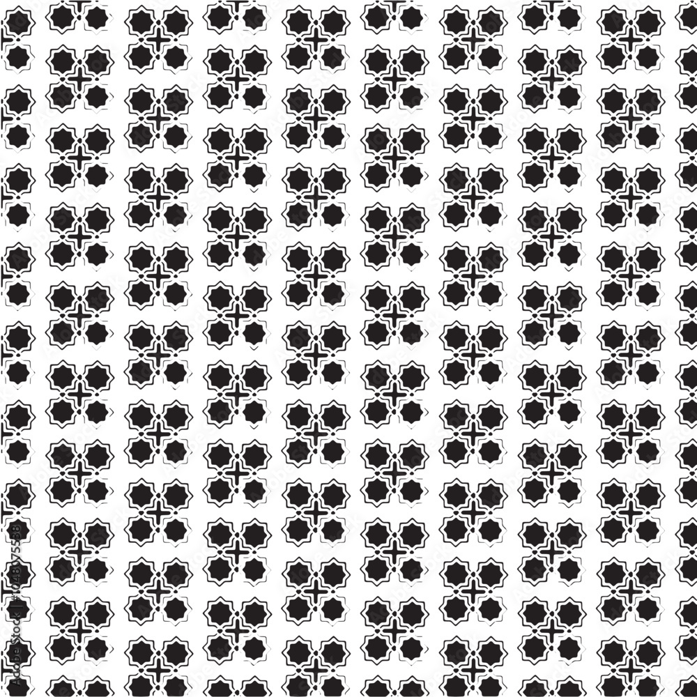 A simple black and white pattern design A simple black and white pattern design