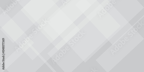 Vector white curve square lines triangle technology backdrop texture background.  white light grey background. Space design concept. Decorative used web layout or poster, banner.