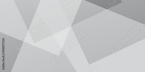 Vector white curve square lines triangle technology backdrop texture background.  white light grey background. Space design concept. Decorative used web layout or poster, banner.