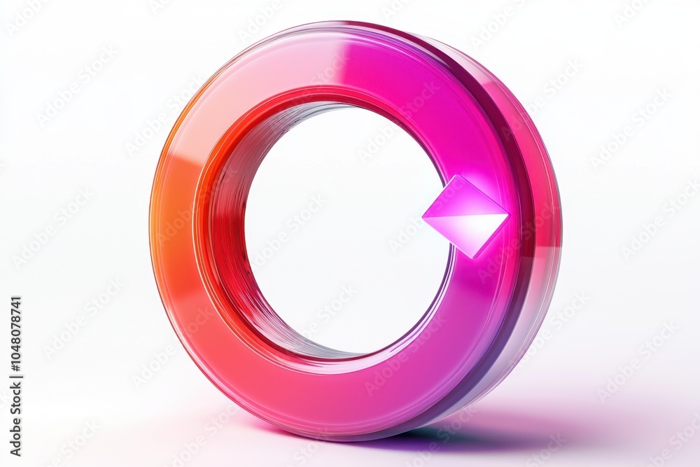Vibrant update icon in a modern design context Vibrant update icon in a modern design context