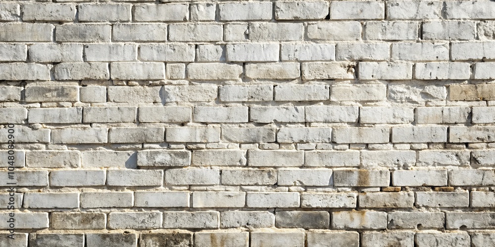 A weathered brick wall, with shades of white, grey, and beige, showcasing the passage of time and the resilience of construction A weathered brick wall, with shades of white, grey, and beige, showcasing the passage of time and the resilience of construction