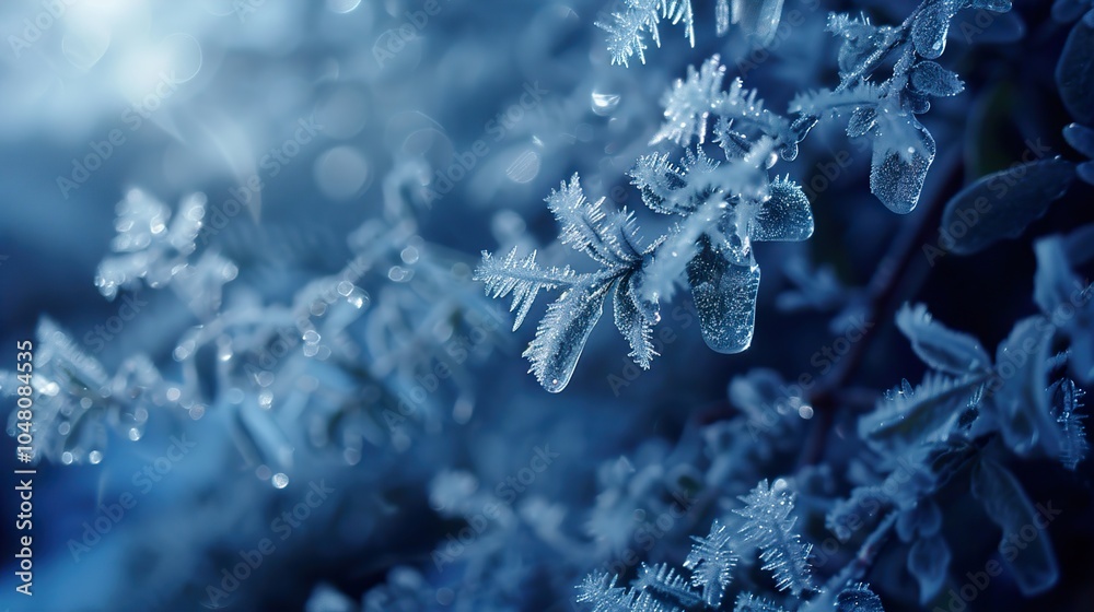 Frozen Leaves in a Winter Wonderland - Nature Photography Frozen Leaves in a Winter Wonderland - Nature Photography