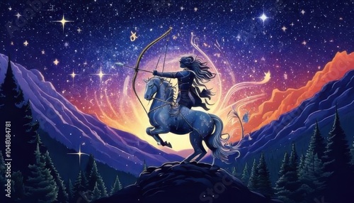 sagittarius archer cosmic background