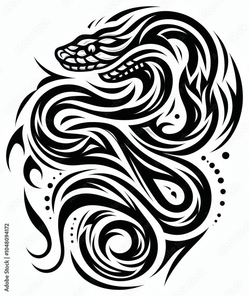 TRIBAL TATOO トライバル タトゥ 刺青 蛇 TRIBAL TATOO トライバル タトゥ 刺青 蛇