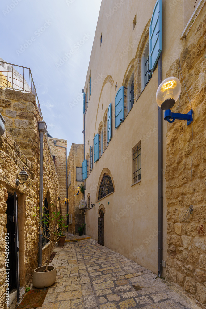 Typical alley in the old city of Jaffa