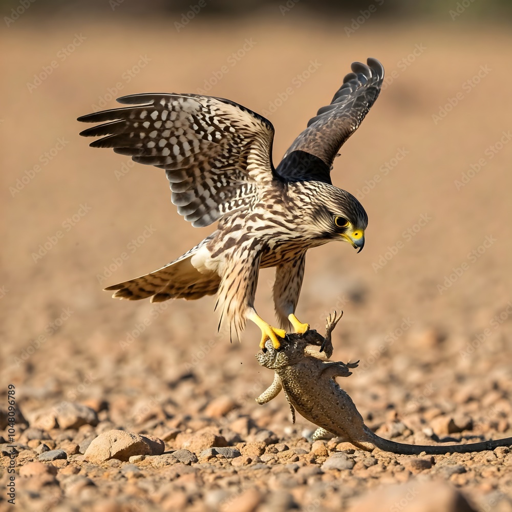 Fototapeta premium The most beautiful birds of prey are fighting 