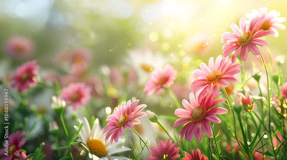 Summer flowers background Summer flowers background