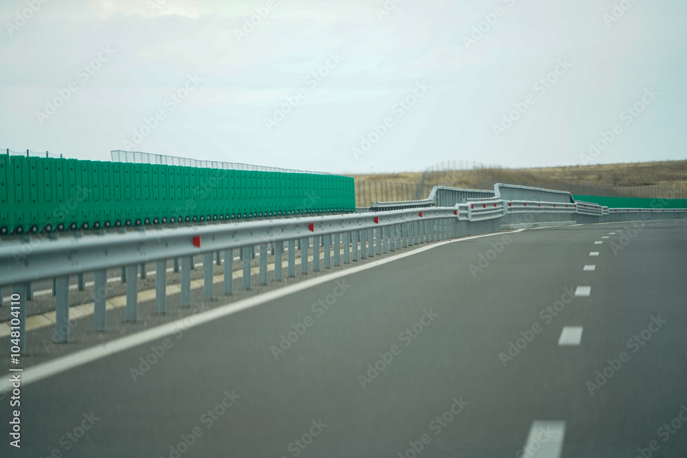 highway without road traffic. photo during the day. highway without road traffic. photo during the day.