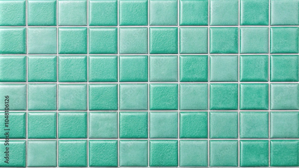Tile in mint color with even seams background texture Tile in mint color with even seams background texture