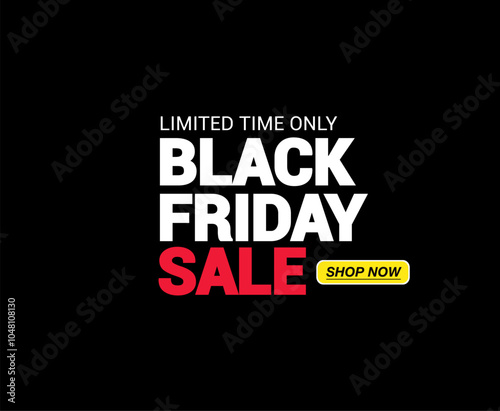 Black friday sale banner vector graphic design