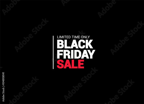 Black friday sale banner vector graphic design