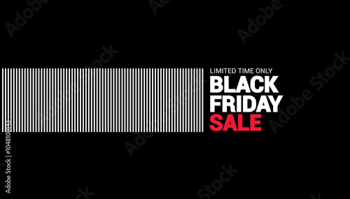 Black friday sale banner vector graphic design