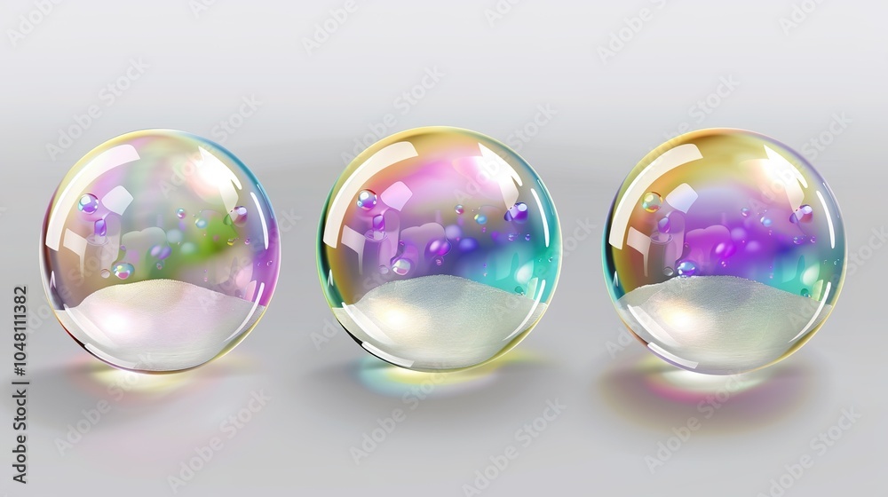 Realistic_3d_soap_bubbles_set_with_rainbow_reflectio Realistic_3d_soap_bubbles_set_with_rainbow_reflectio