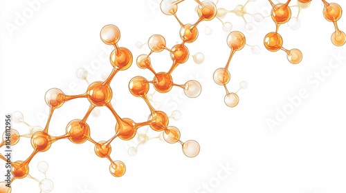 Detailed illustration of penicillin's molecular structure with atoms and bonds on a white background, perfect for educational purposes.