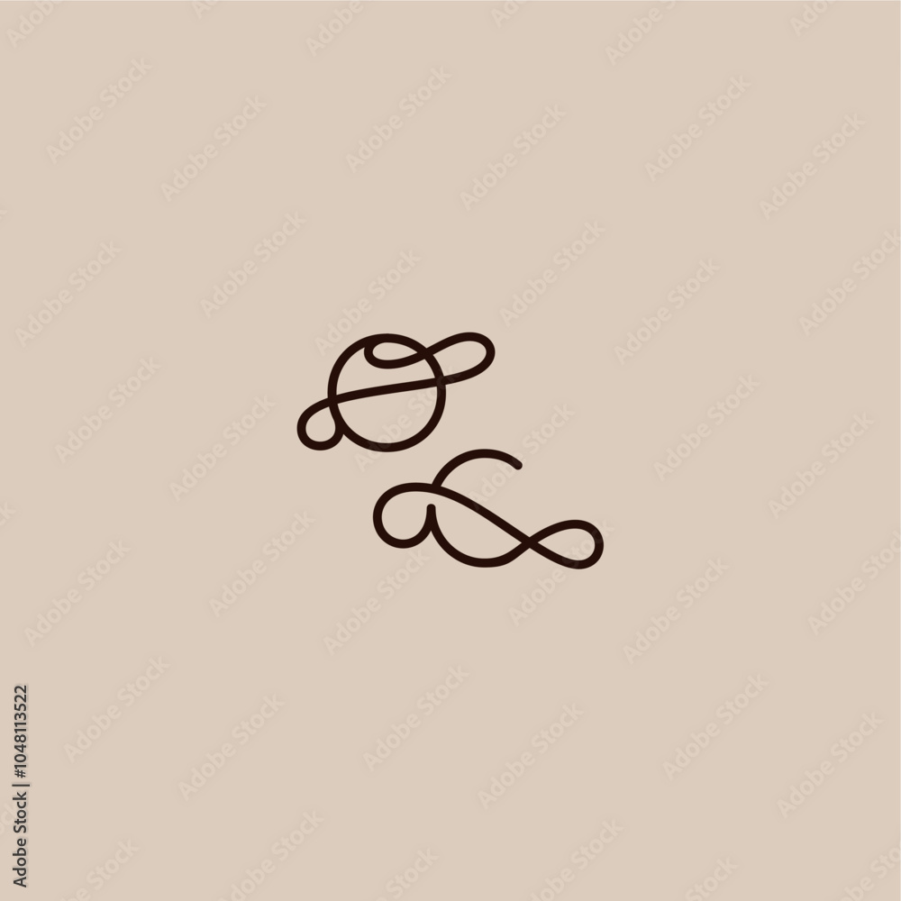 wedding typography monogram luxurious organic style and elegant concept OC dynamic line initial letter wedding typography monogram luxurious organic style and elegant concept OC dynamic line initial letter