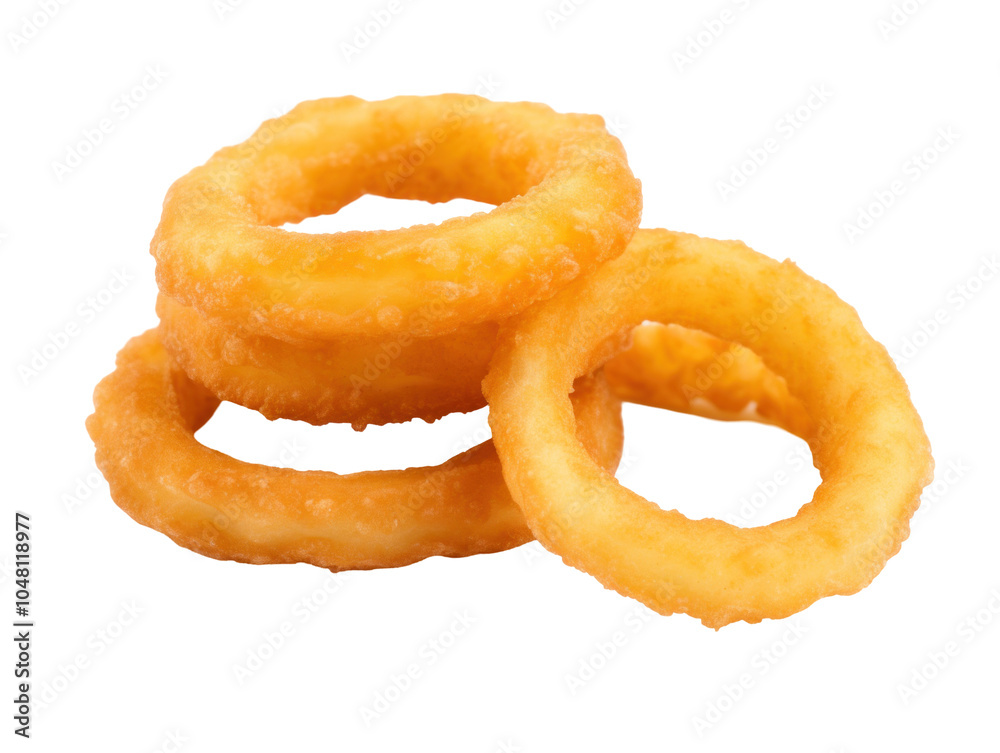 Crispy Onion Rings Piled on Each Other Crispy Onion Rings Piled on Each Other