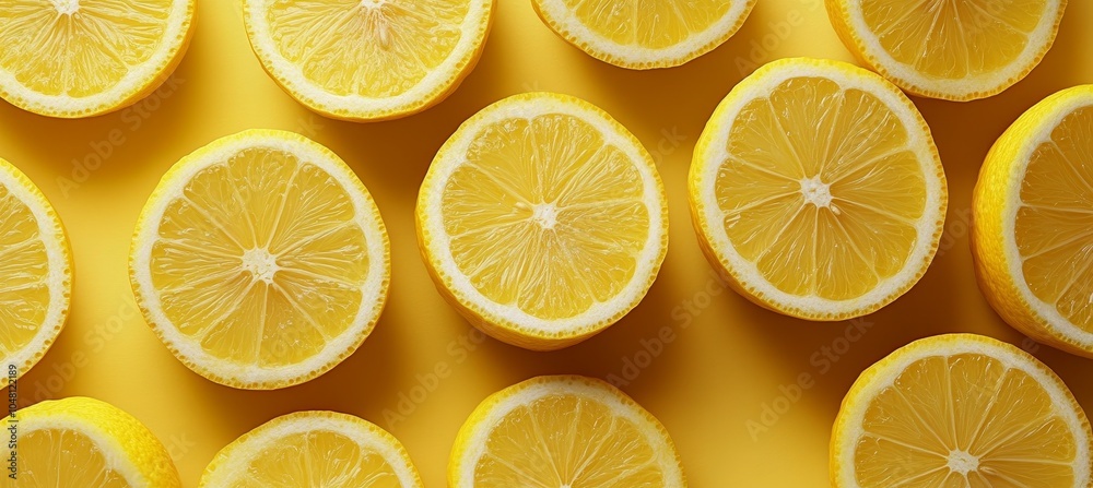 Citrus lemon pattern background. Generative AI technology. Citrus lemon pattern background. Generative AI technology.