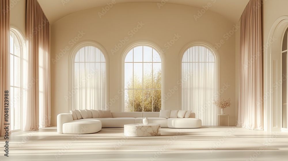 A modern apartment living room A modern apartment living room